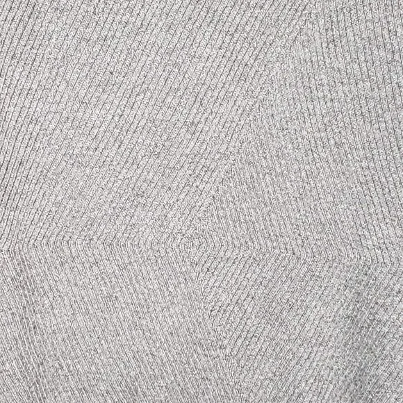 J Jill M Petite Gray Ribbed Patterned Sweater Cotton blend Boat neck - Picture 3 of 6